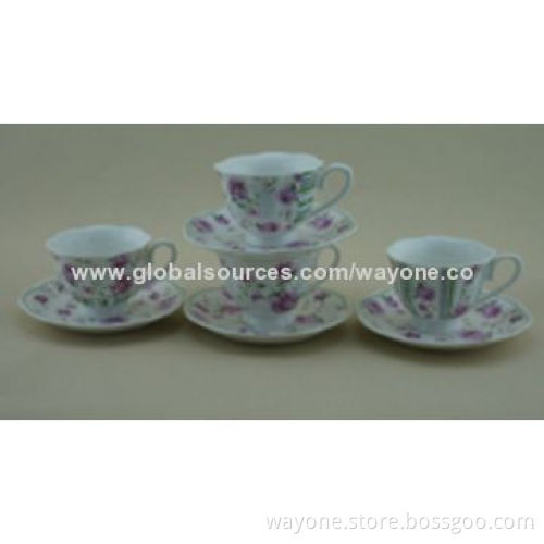 The royal new-shaped ceramic 90cc coffee cup saucer, any colors or gold designs workable, ideal gift
